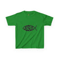 Kinder T-Shirt „JESUS“ Ichthys Fisch – Christliches Shirt für Kinder