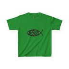 Kinder T-Shirt „JESUS“ Ichthys Fisch – Christliches Shirt für Kinder