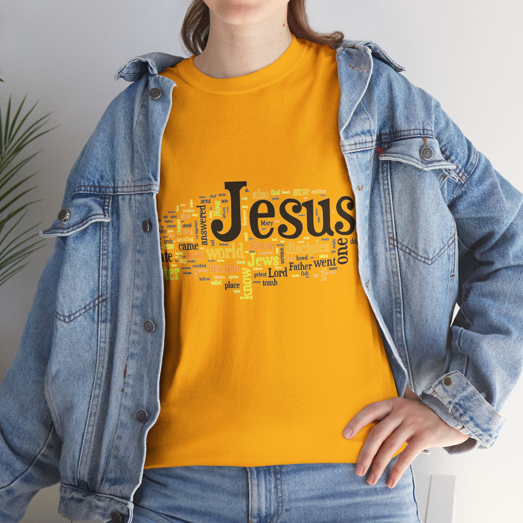 ESTID Unisex Shirt | Jesus Fisch Bibel Wortwolke Ansicht 35 – T-Shirt – ESTID