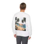 Tropical Palm Sunset Sweatshirt – Beach Vacation Crewneck