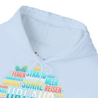 Urlaub Hoodie – Tropischer Palm Sunset Kapuzenpullover