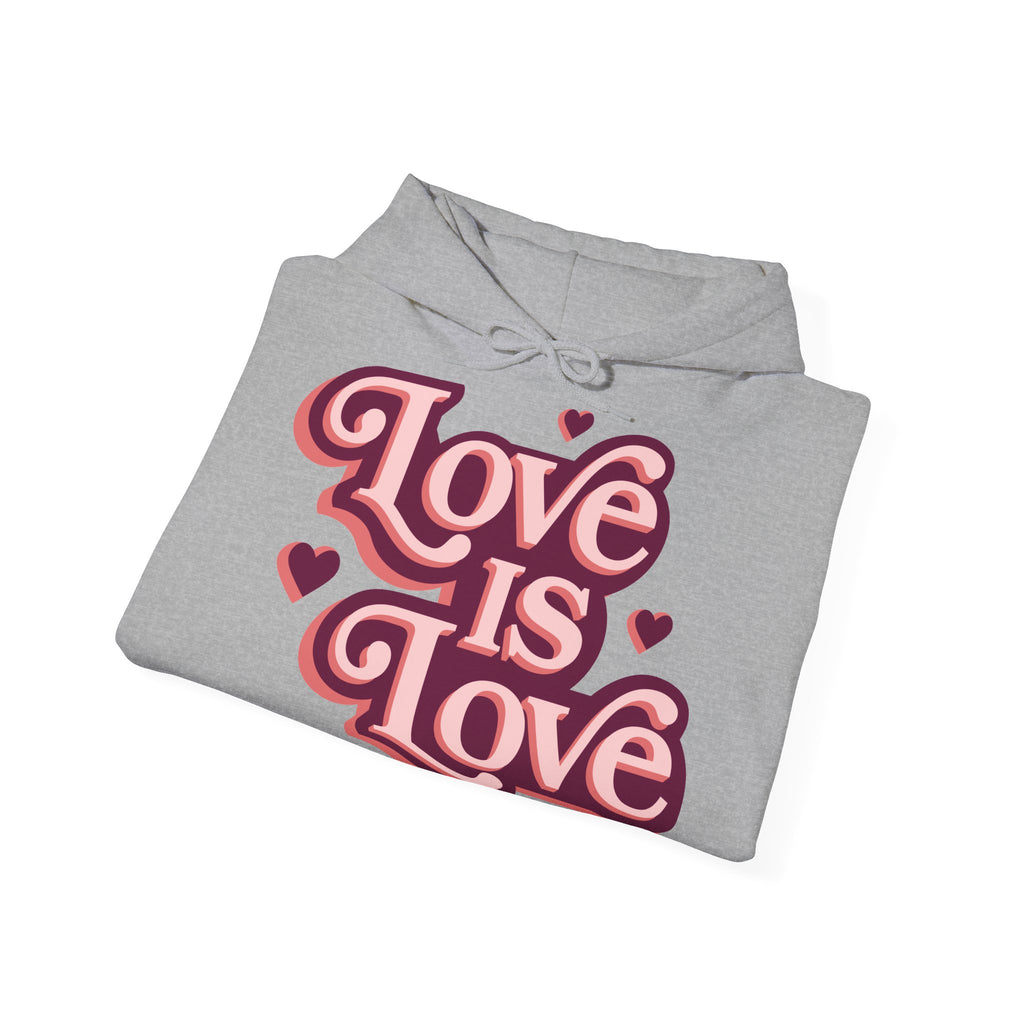 Love Is Love Hoodie – Retro Herz Pride Kapuzenpullover Ansicht 29 – Hoodie – ESTID