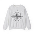 Kompass-Rose Sweatshirt – Nautik Crewneck für Reisende & Entdecker Ansicht 29 – Sweatshirt – ESTID