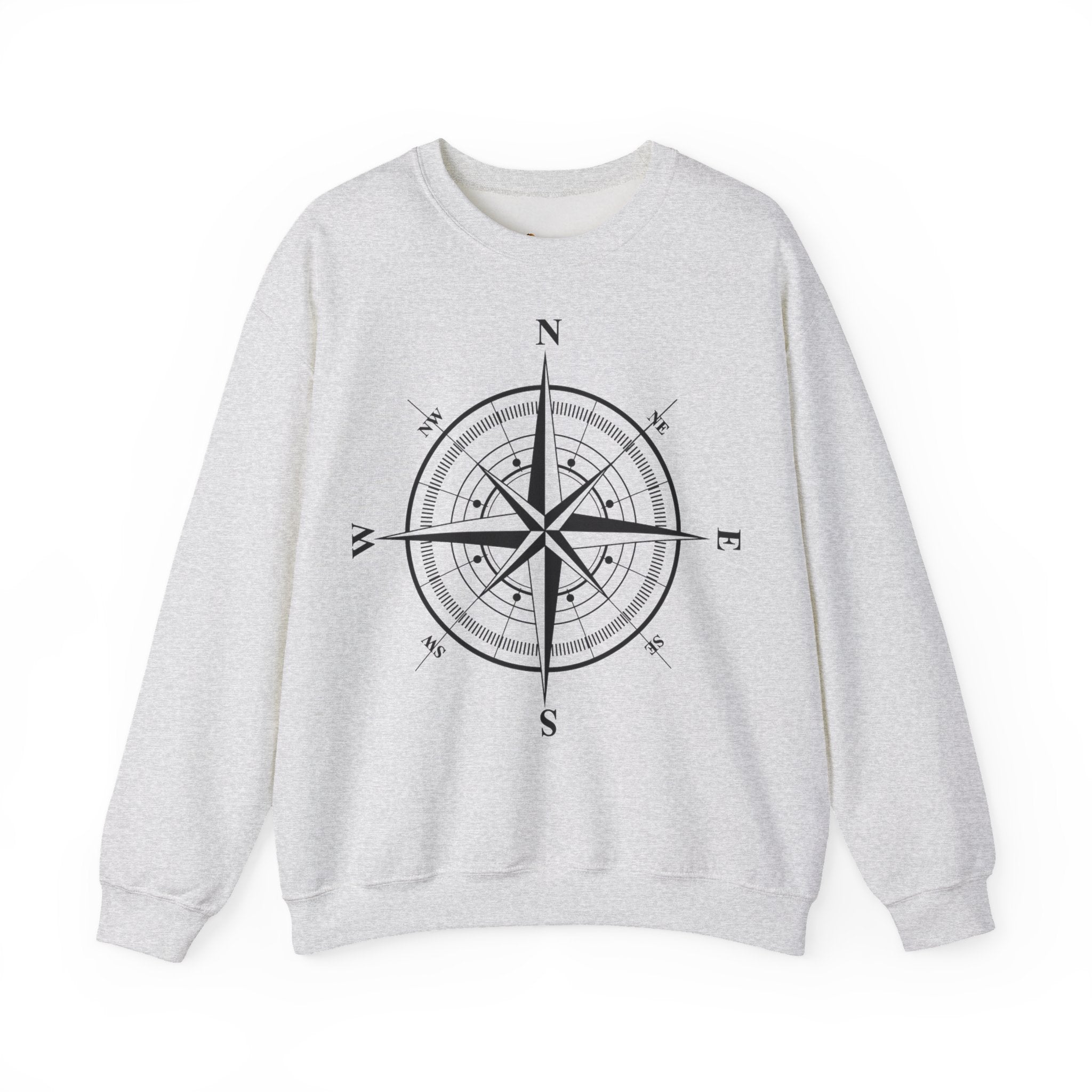 Kompass-Rose Sweatshirt – Nautik Crewneck für Reisende & Entdecker Ansicht 29 – Sweatshirt – ESTID