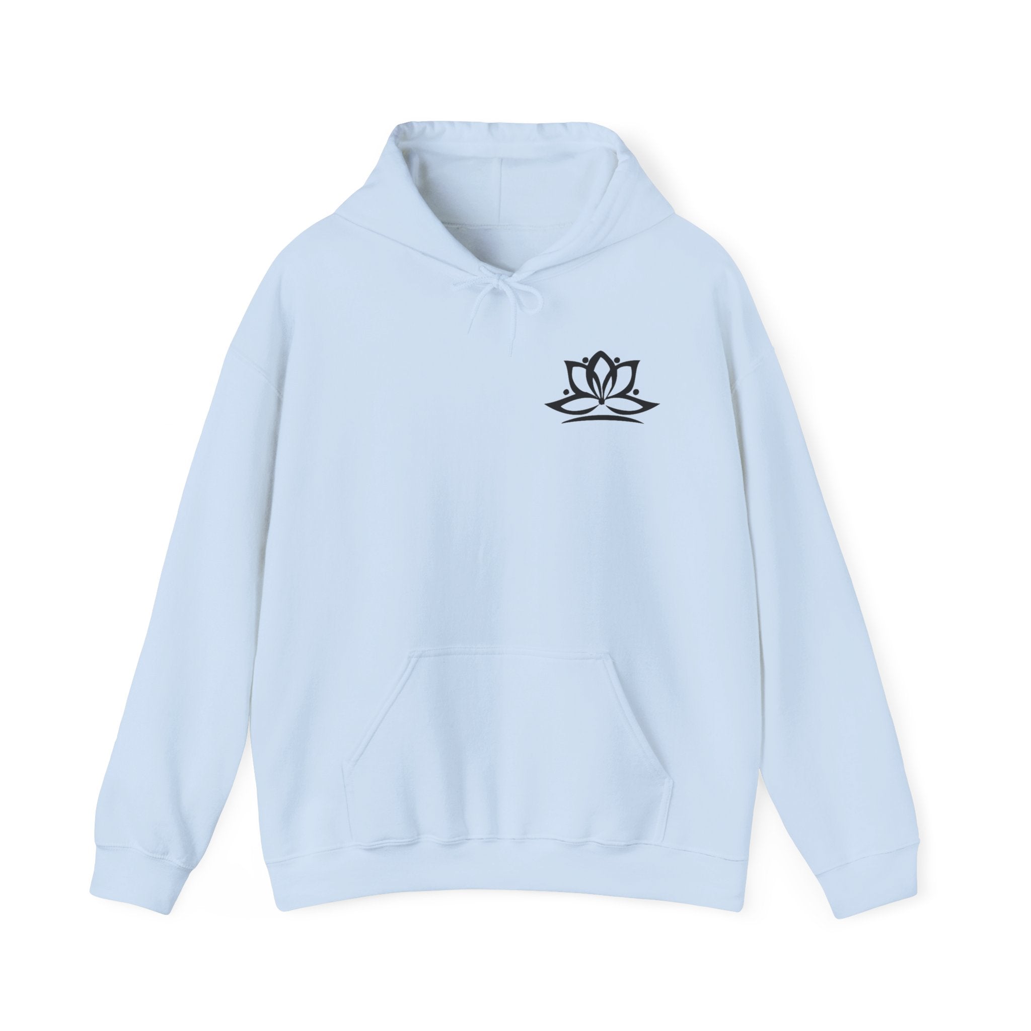 Lotus-Mandala-Hoodie mit Om-Symbol – Spirituelles Yoga-Sweatshirt ESTID Ansicht 18 – Hoodie – ESTID