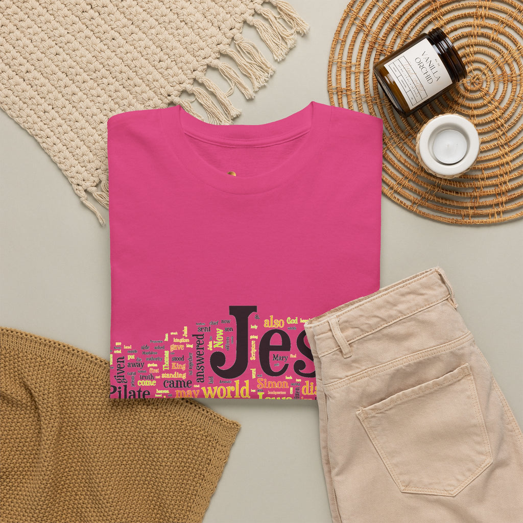 ESTID Unisex Shirt | Jesus Fisch Bibel Wortwolke