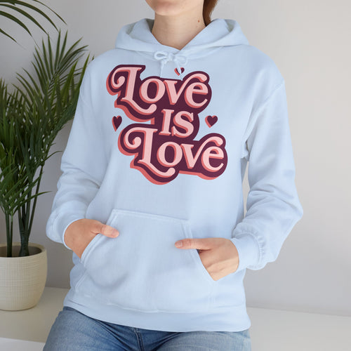 Love Is Love Hoodie – Retro Herz Pride Kapuzenpullover – Hoodie – ESTID