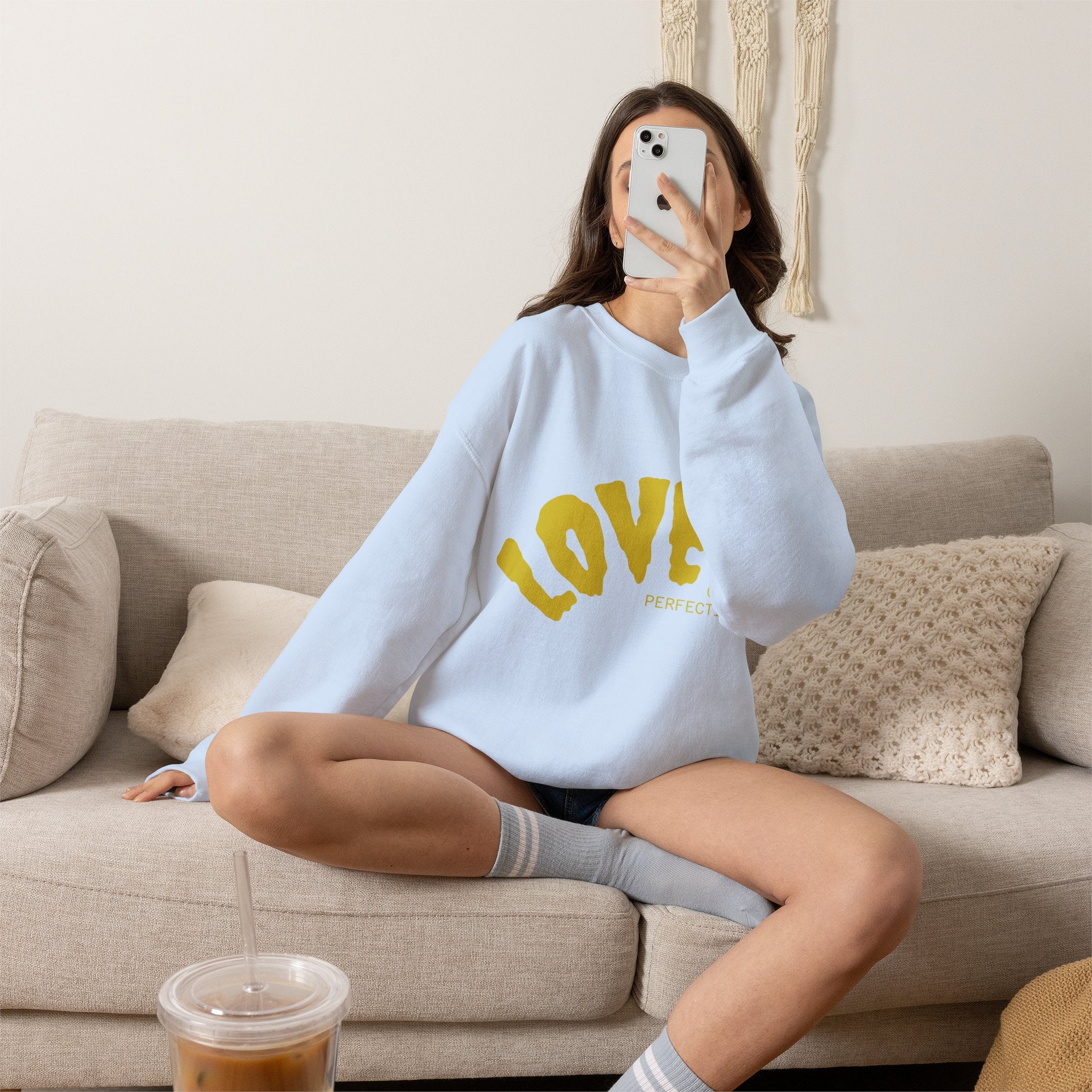 Damen Oversized Pullover mit Statement-Print Ansicht 44 – Sweatshirt – ESTID