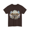 Faith Over Fear T-Shirt – Inspirierendes christliches Shirt mit Kreuz & Wolken