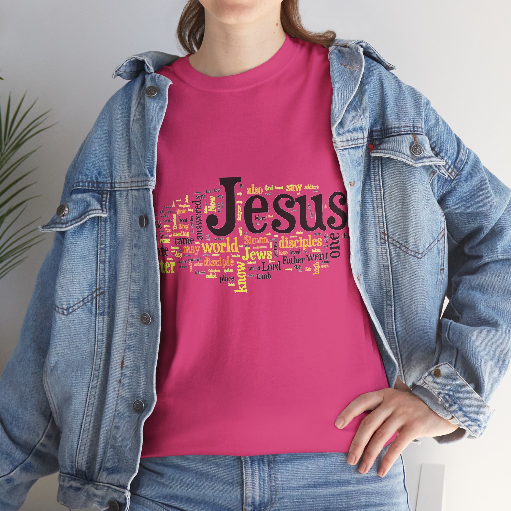 ESTID Unisex Shirt | Jesus Fisch Bibel Wortwolke