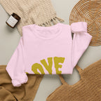 Damen Oversized Pullover mit Statement-Print