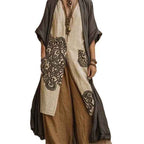 Bohemian Zweiteiler Set: Lange Tunika & Weite Hose Ansicht 5 – set – ESTID