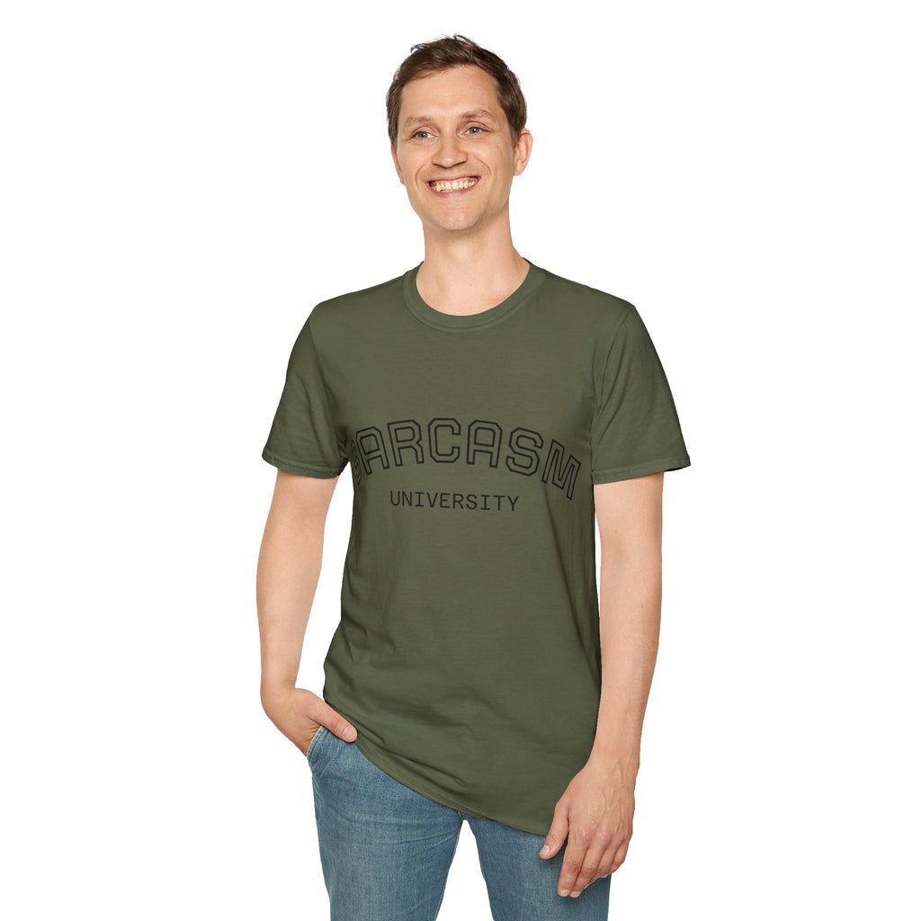 Sarcasm University T-Shirt — Funny Collegiate Graphic Tee Ansicht 38 – T-Shirt – ESTID