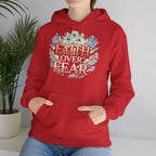 Faith Over Fear Hoodie – Jesus Kreuz Kapuzenpullover | Christliches Sweatshirt