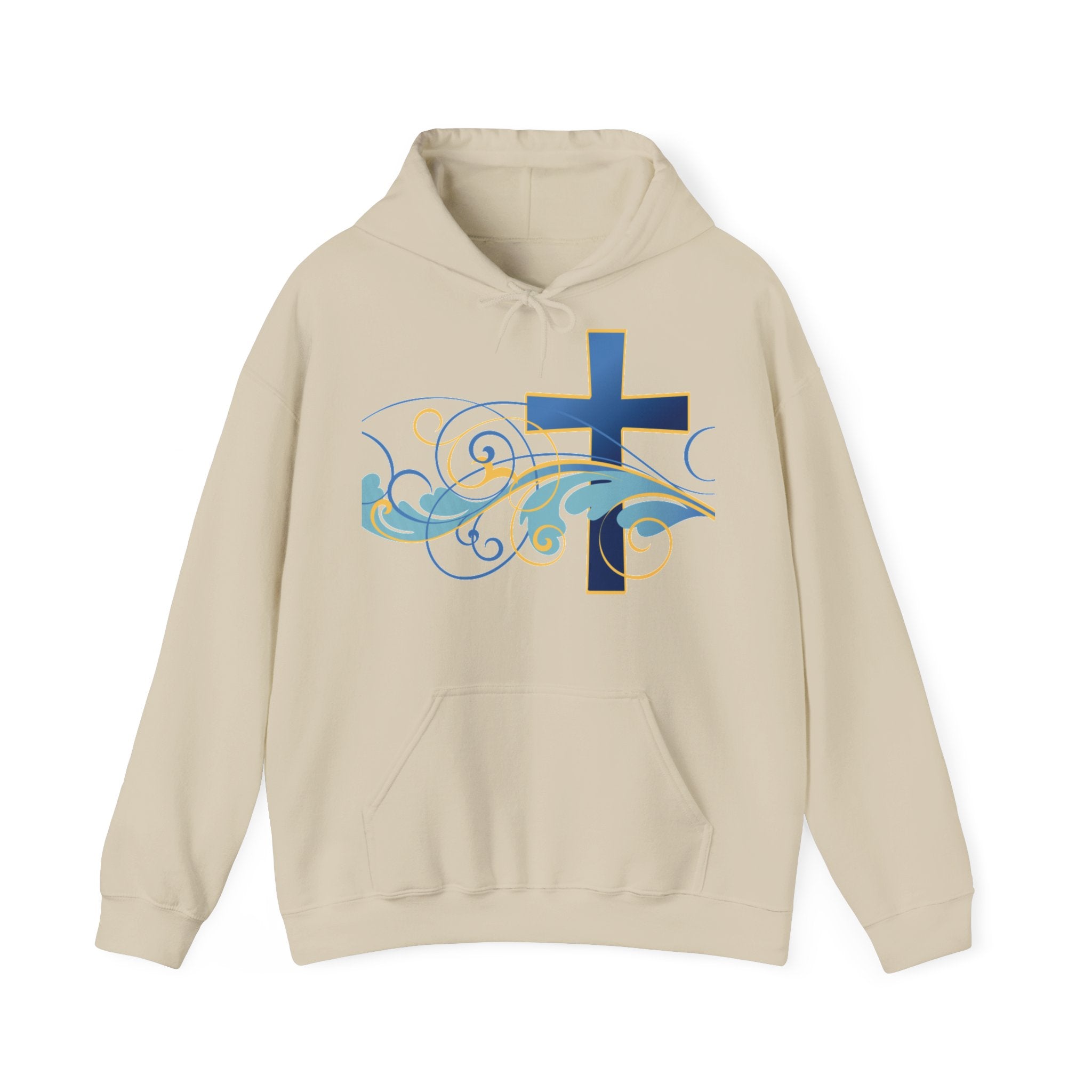 Gott liebt seine Kinder Kapuzenpullover – Cross Hoodie mit handschriftlicher Botschaft Ansicht 8 – Hoodie – ESTID