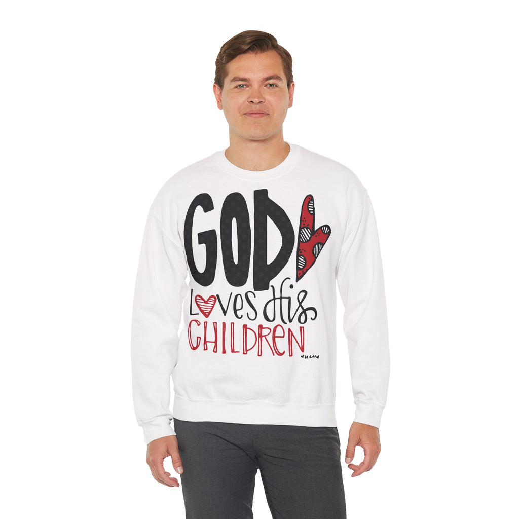 Gott liebt Seine Kinder Sweatshirt – Faith-Crewneck für Kinder und Familie Ansicht 18 – Sweatshirt – ESTID