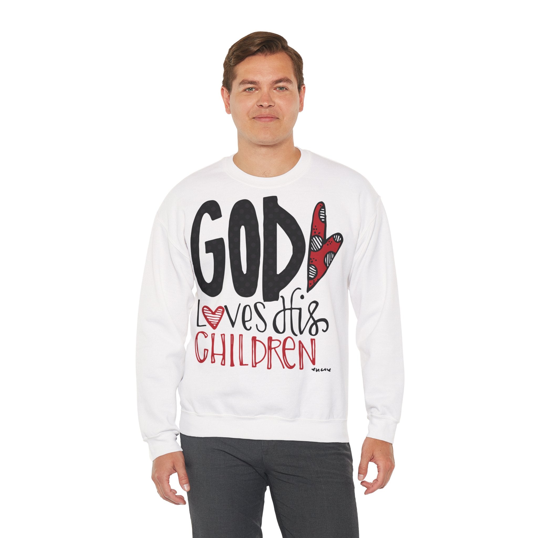 Gott liebt Seine Kinder Sweatshirt – Faith-Crewneck für Kinder und Familie Ansicht 18 – Sweatshirt – ESTID