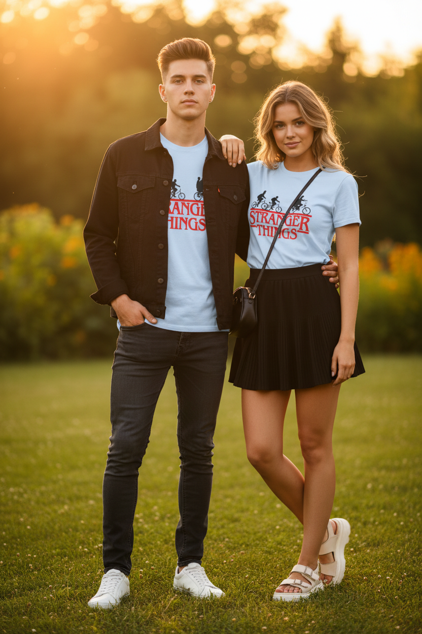 ESTID Unisex Shirt | Stranger Things Retro-Print Ansicht 5 – T-Shirt – ESTID