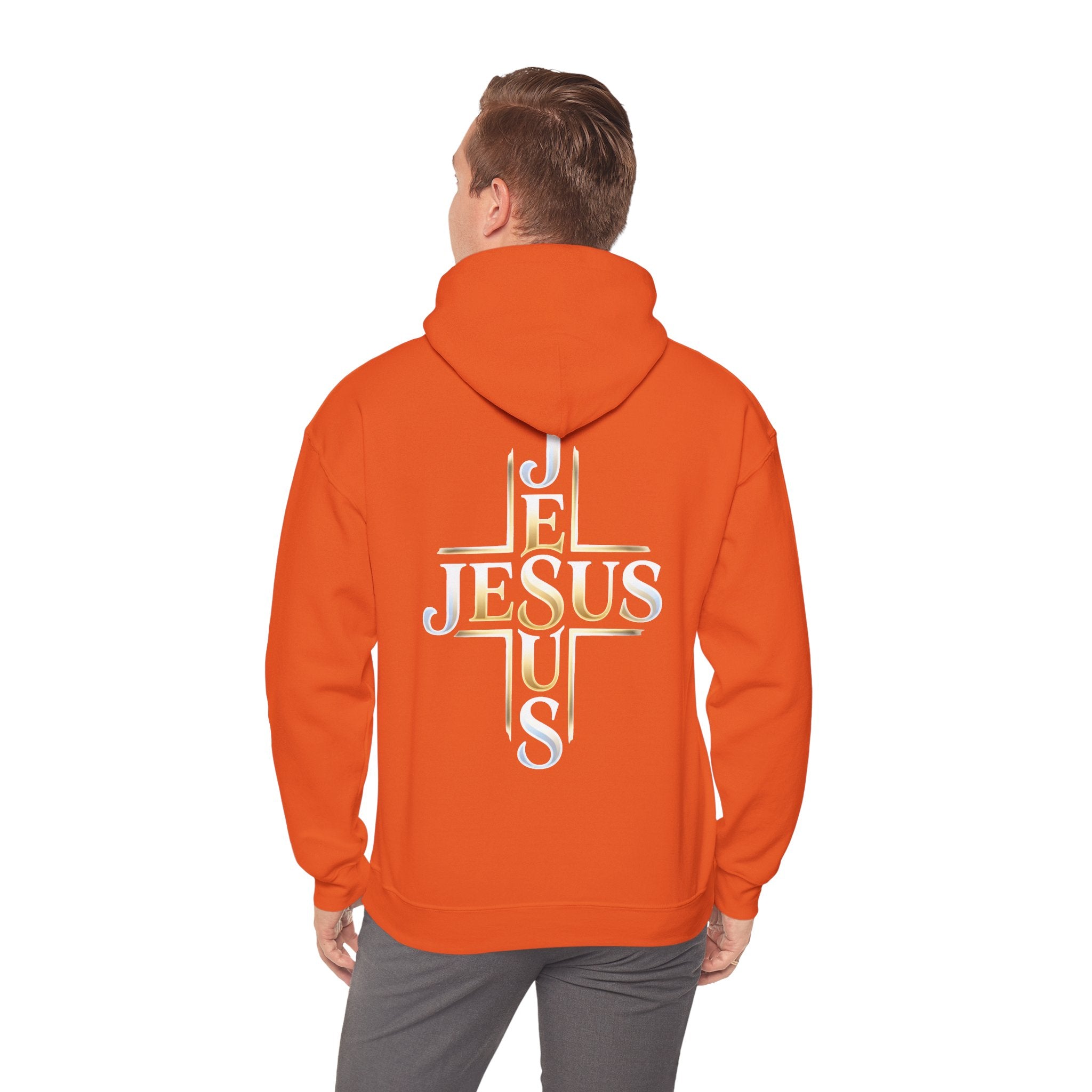 Faith Over Fear Hoodie – Jesus Kreuz Kapuzenpullover | Christliches Sweatshirt