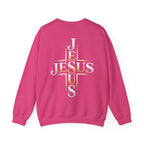 Faith Over Fear Crewneck Sweatshirt – Christliches Kreuz & Jesus Pullover