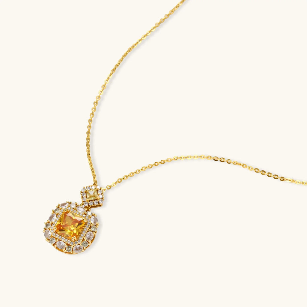 Goldenes Quadrat Luxus-Set Ansicht 5 – Jewelry Sets – ESTID