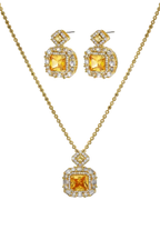 Goldenes Quadrat Luxus-Set