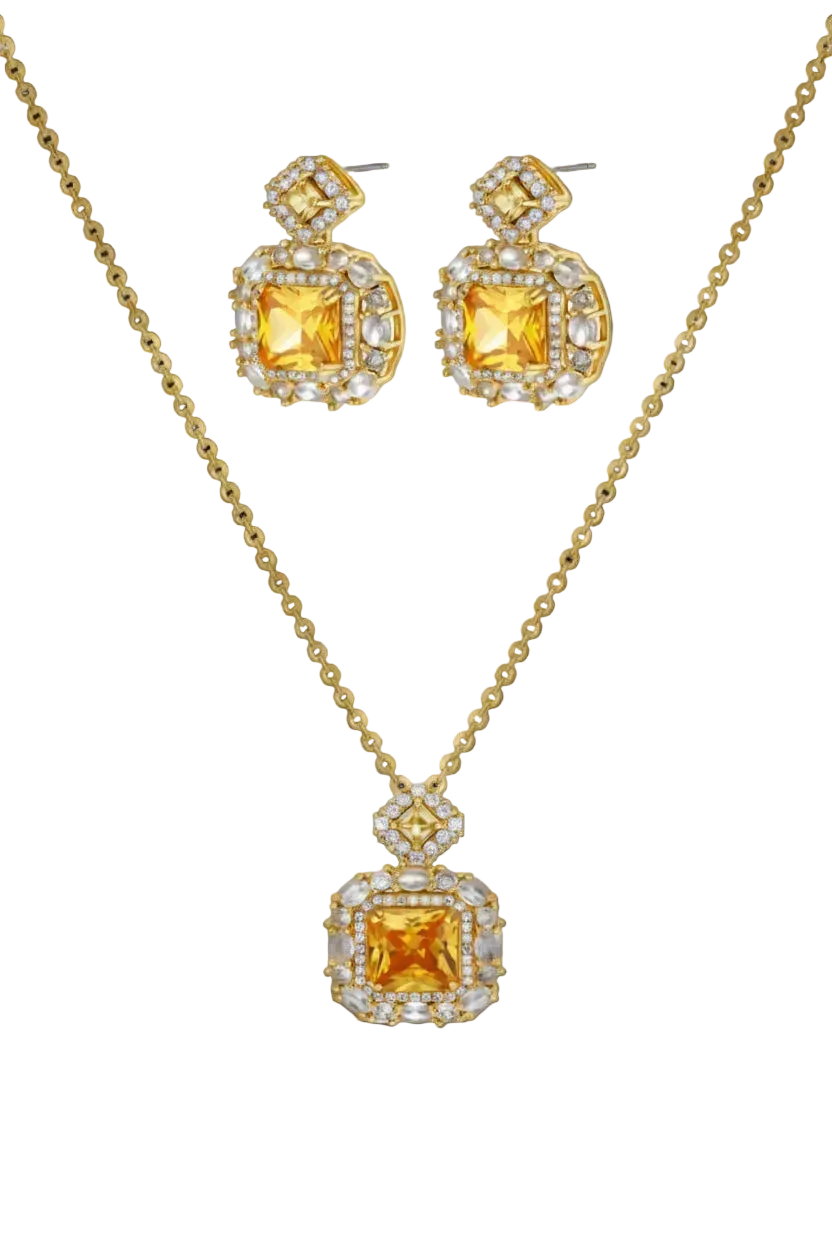 Goldenes Quadrat Luxus-Set