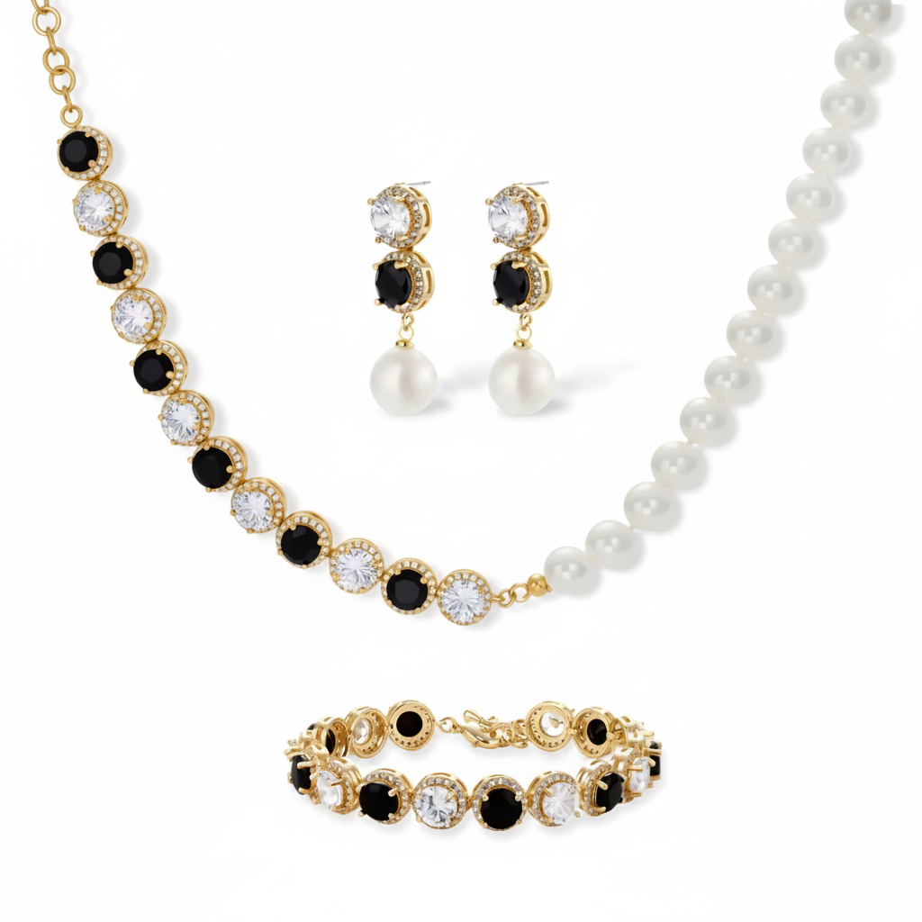 Noir Luxe Set Ansicht 8 – Schmuckset – ESTID