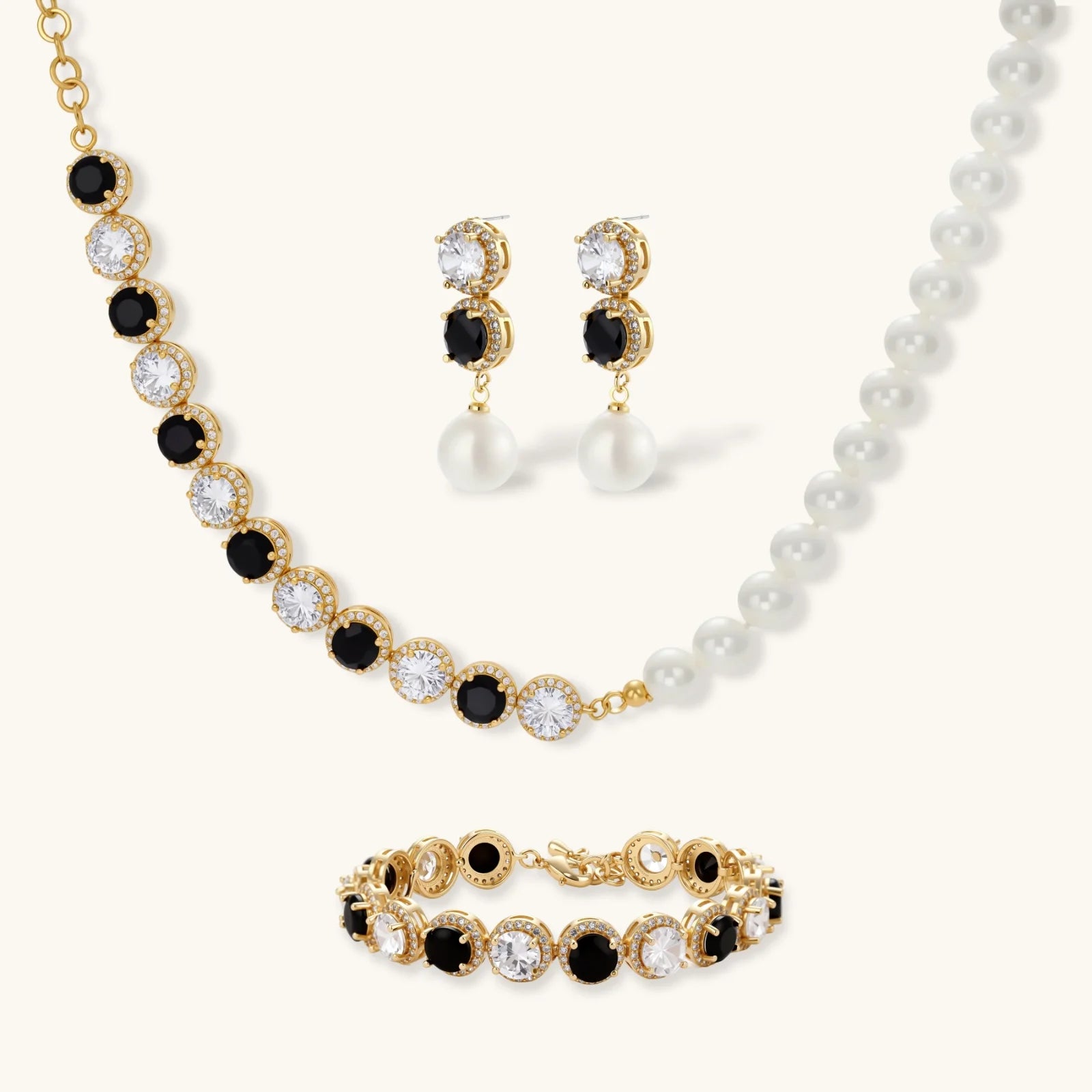 Noir Luxe Set Ansicht 3 – Schmuckset – ESTID