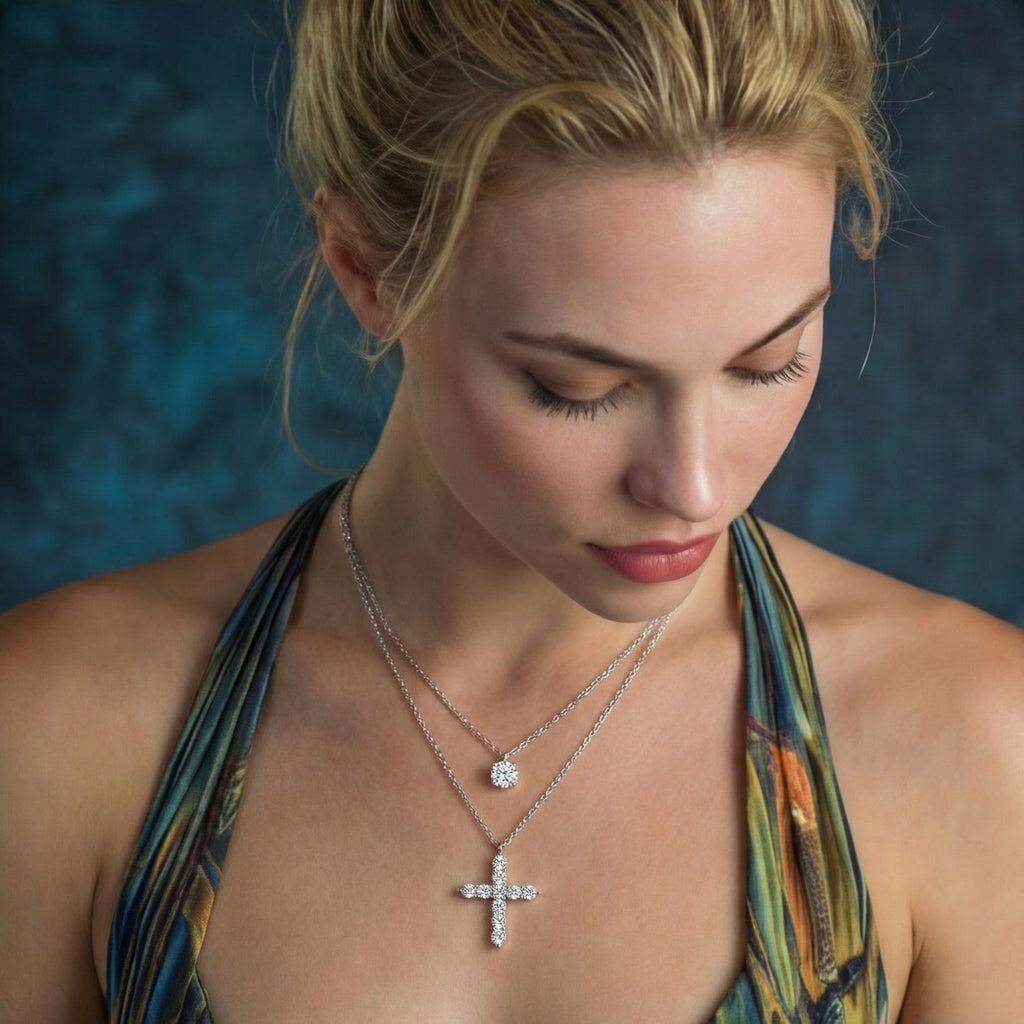 Glaube und Licht Lagen-Halskette – Necklaces – ESTID