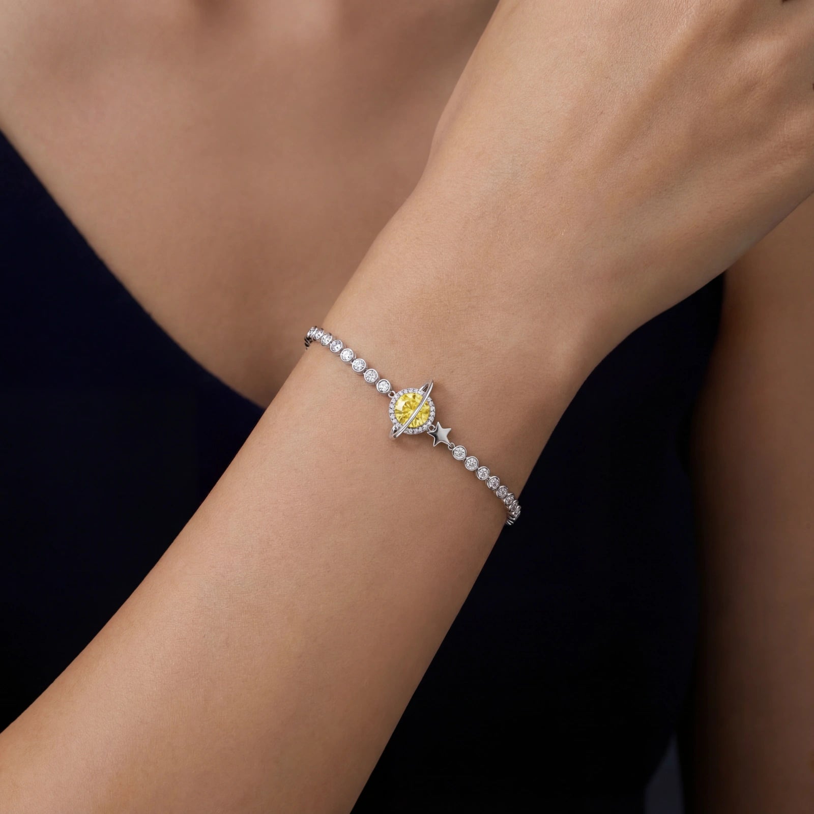 Sternträume Moissanit-Armband – Bracelets – ESTID