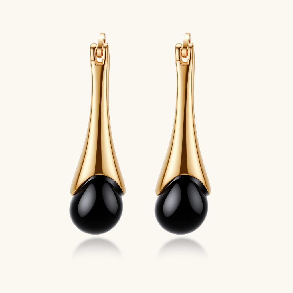 Midnight Tropfen-Ohrringe Ansicht 3 – Earrings – ESTID