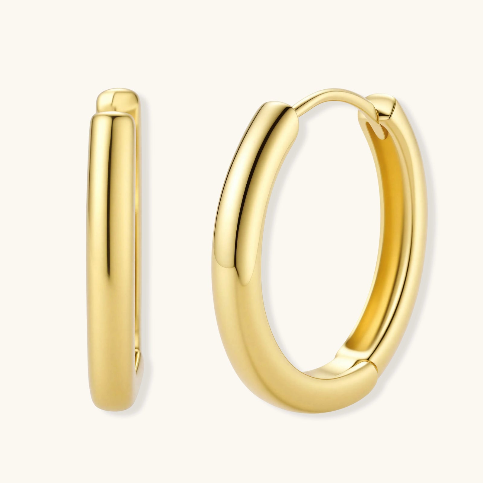 Goldene Stunde Creolen Detailansicht – Earrings – ESTID