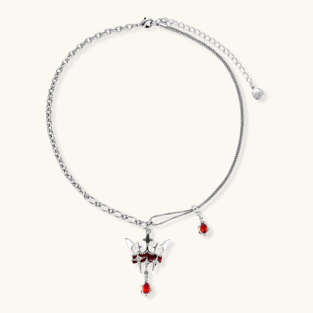 Königliche Kronen-Statement-Halskette Ansicht 3 – Necklaces – ESTID