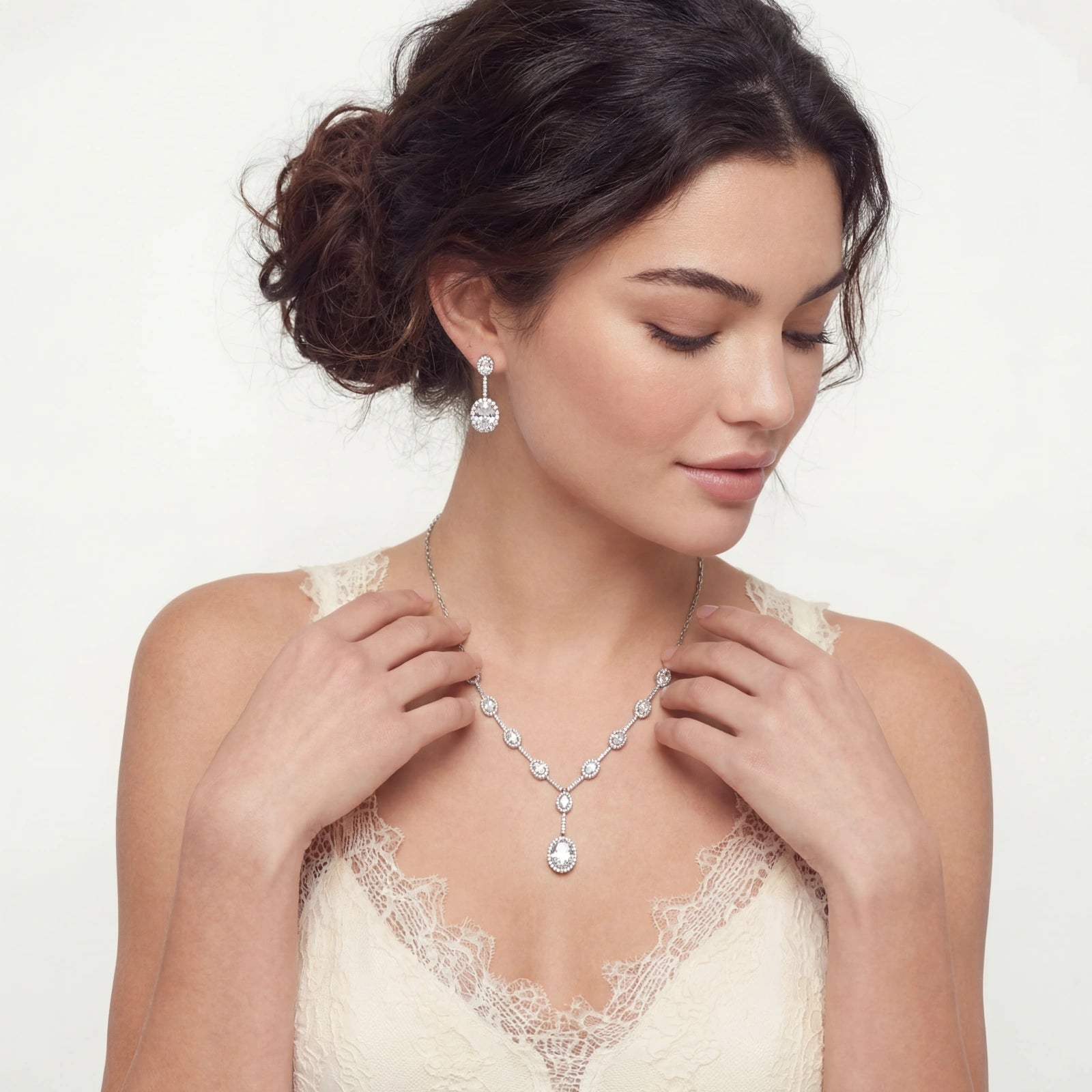 Celestial Cascade Set Detailansicht – Schmuckset – ESTID