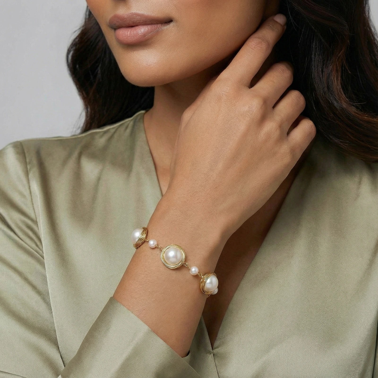 Perlen-Garten-Armband Detailansicht – Armbänder – ESTID