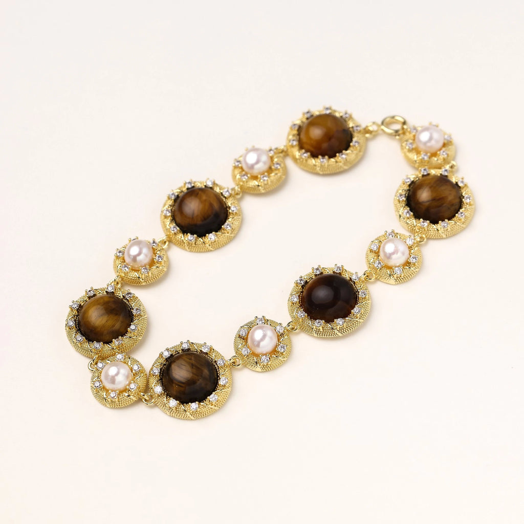 Tigerauge Perlen Weisheitsarmband Ansicht 5 – Bracelets – ESTID