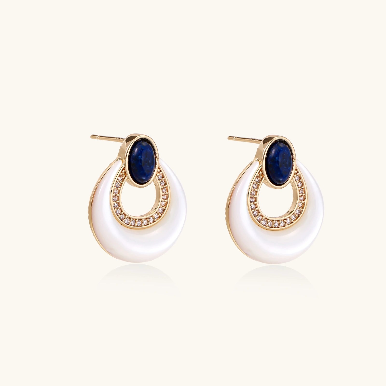 Himmlische Tränentropfen-Ohrringe Ansicht 3 – Earrings – ESTID