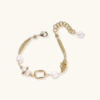 Goldenes Perlen-Kettenarmband Ansicht 4 – Armbänder – ESTID