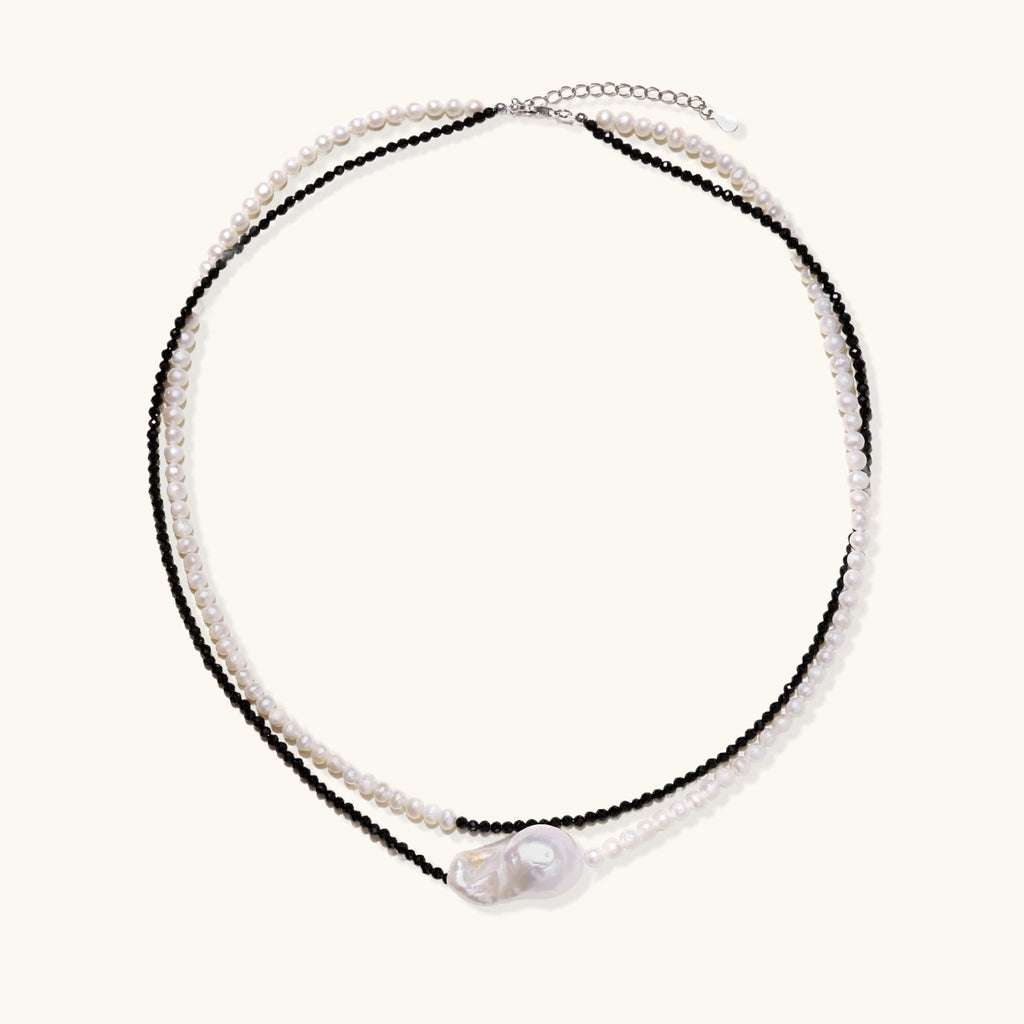 Mondlicht-Lagen-Kette Ansicht 3 – Necklaces – ESTID