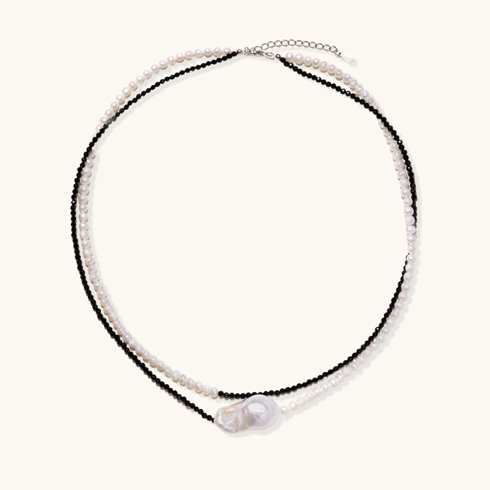 Mondlicht-Lagen-Kette Ansicht 3 – Necklaces – ESTID