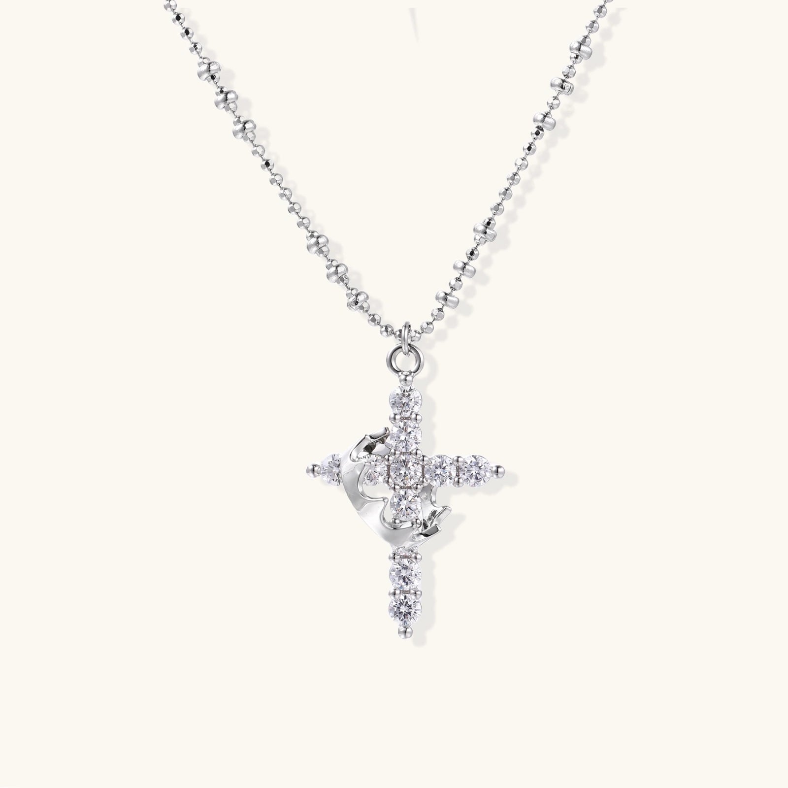 Göttliche Gnade Kreuz-Halskette Detailansicht – Necklaces – ESTID