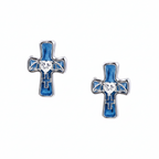 Gothische Kreuz-Herz-Ohrringe Ansicht 6 – Earrings – ESTID