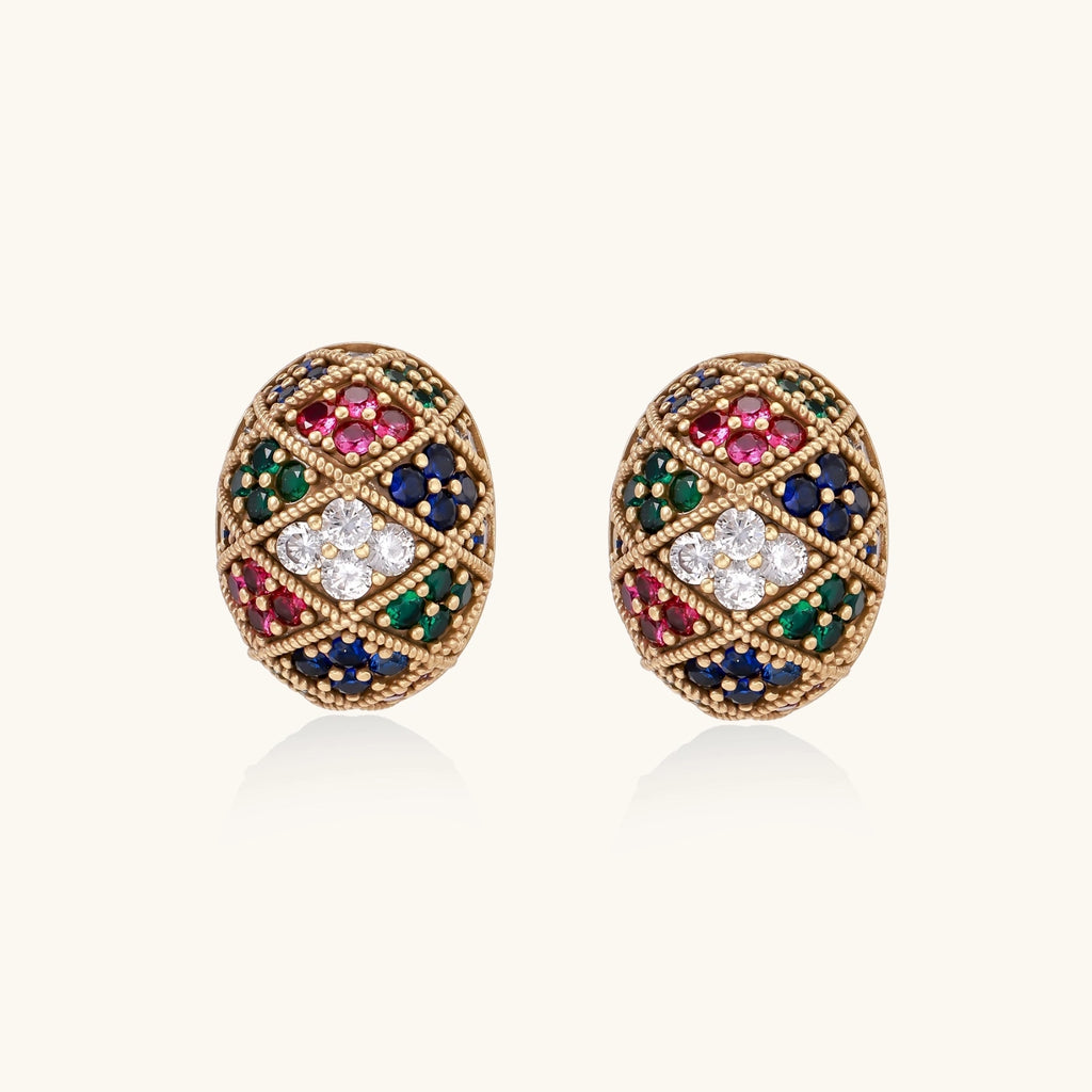 Mosaik Traum Ohrstecker Ansicht 3 – Earrings – ESTID
