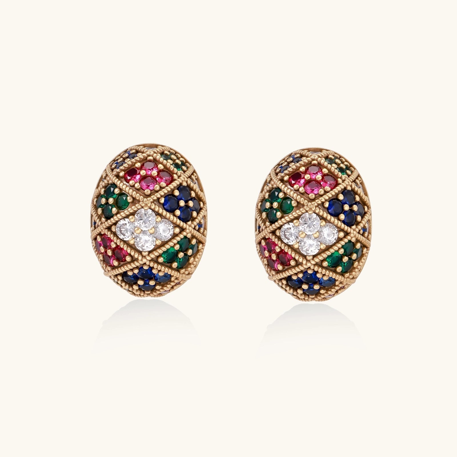 Mosaik Traum Ohrstecker Ansicht 3 – Earrings – ESTID