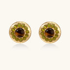 Goldene Stunde Halo-Ohrstecker Detailansicht – Earrings – ESTID