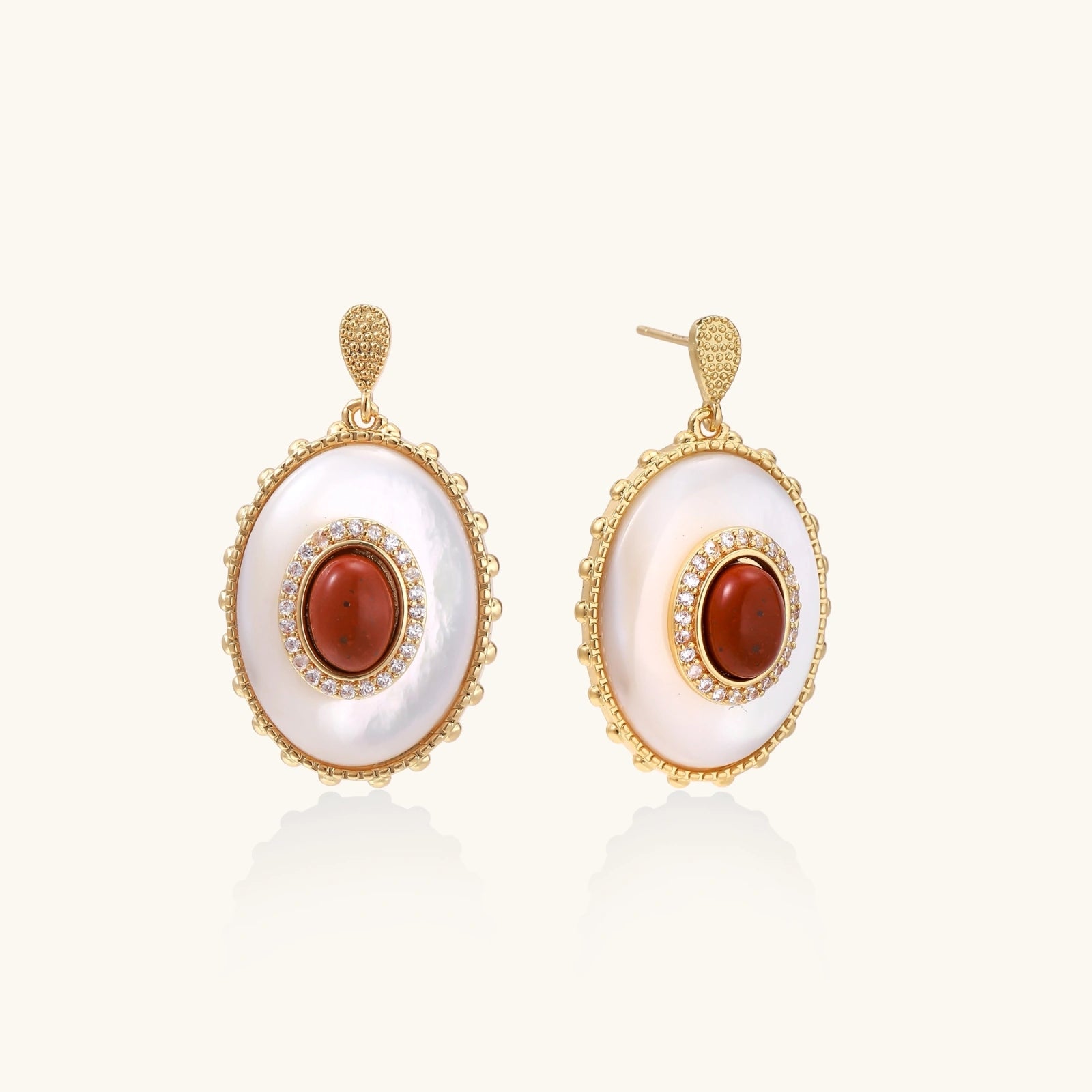 Goldene Stunde Tropfen-Ohrringe Detailansicht – Earrings – ESTID