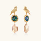 Singvogel Abalone Tropfen Detailansicht – Earrings – ESTID