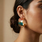 Sonnenuntergang Spiegelcreolen – Earrings – ESTID