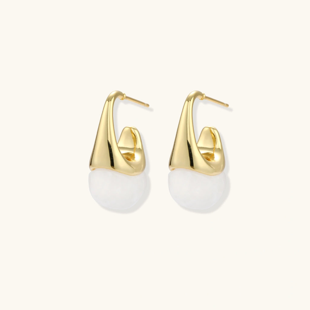 Skulpturale Kegel-Creolen Ansicht 4 – Earrings – ESTID